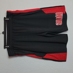 CSG Mesh Basketball Shorts w Pockets Slam Black Red 2XL